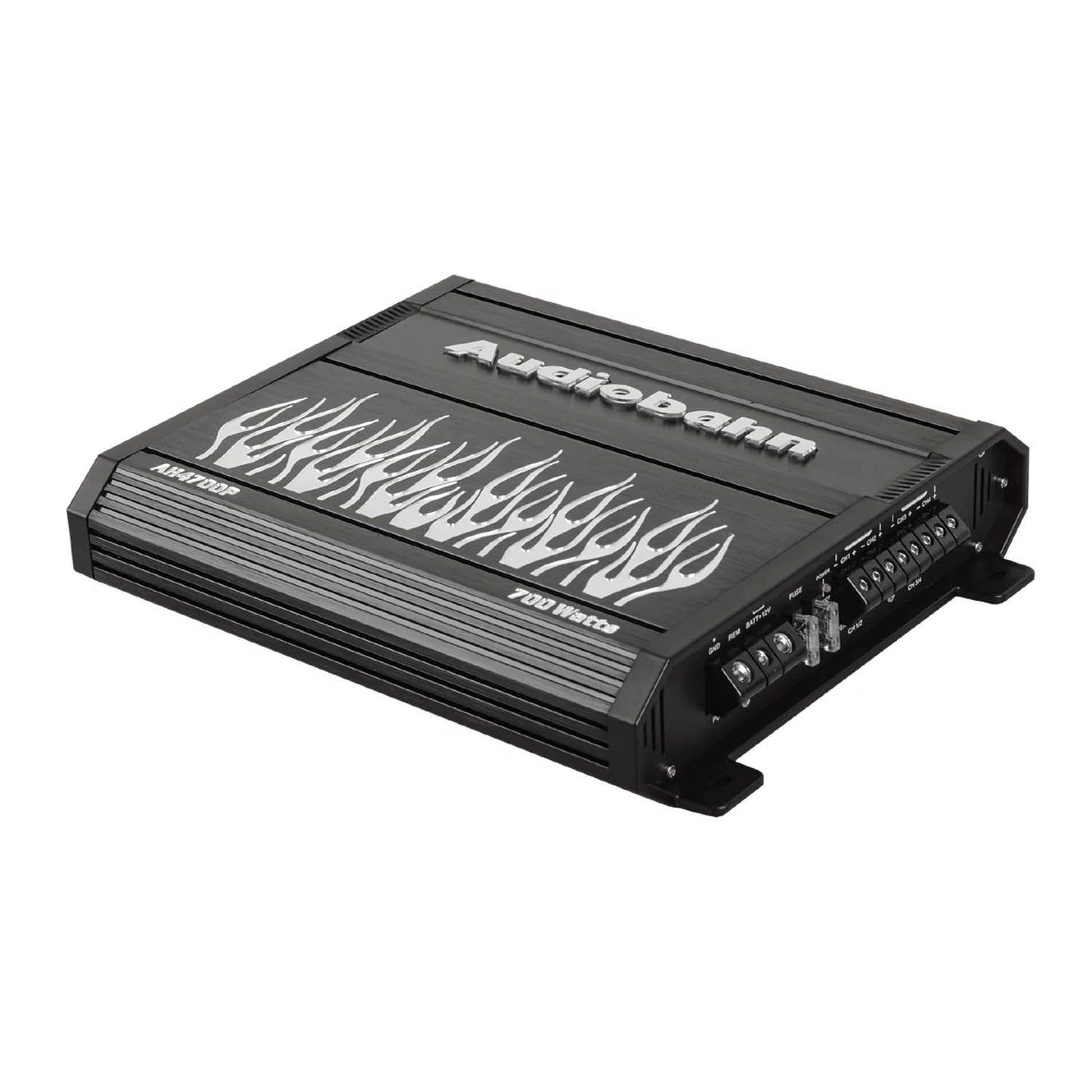 Amplificador Audiobahn 4 Canales Ah4700p Plata