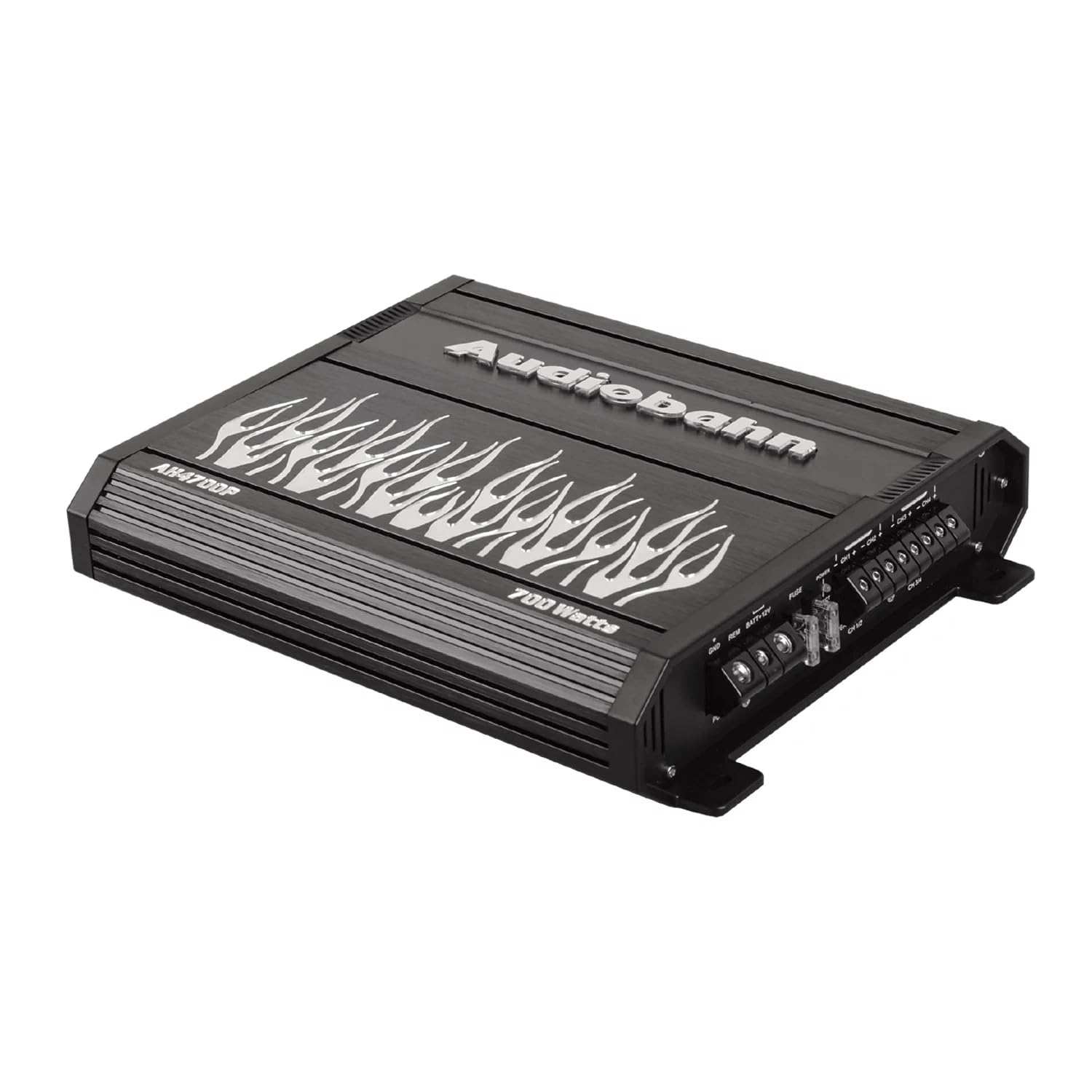 Amplificador Audiobahn 4 Canales Ah4700p Plata
