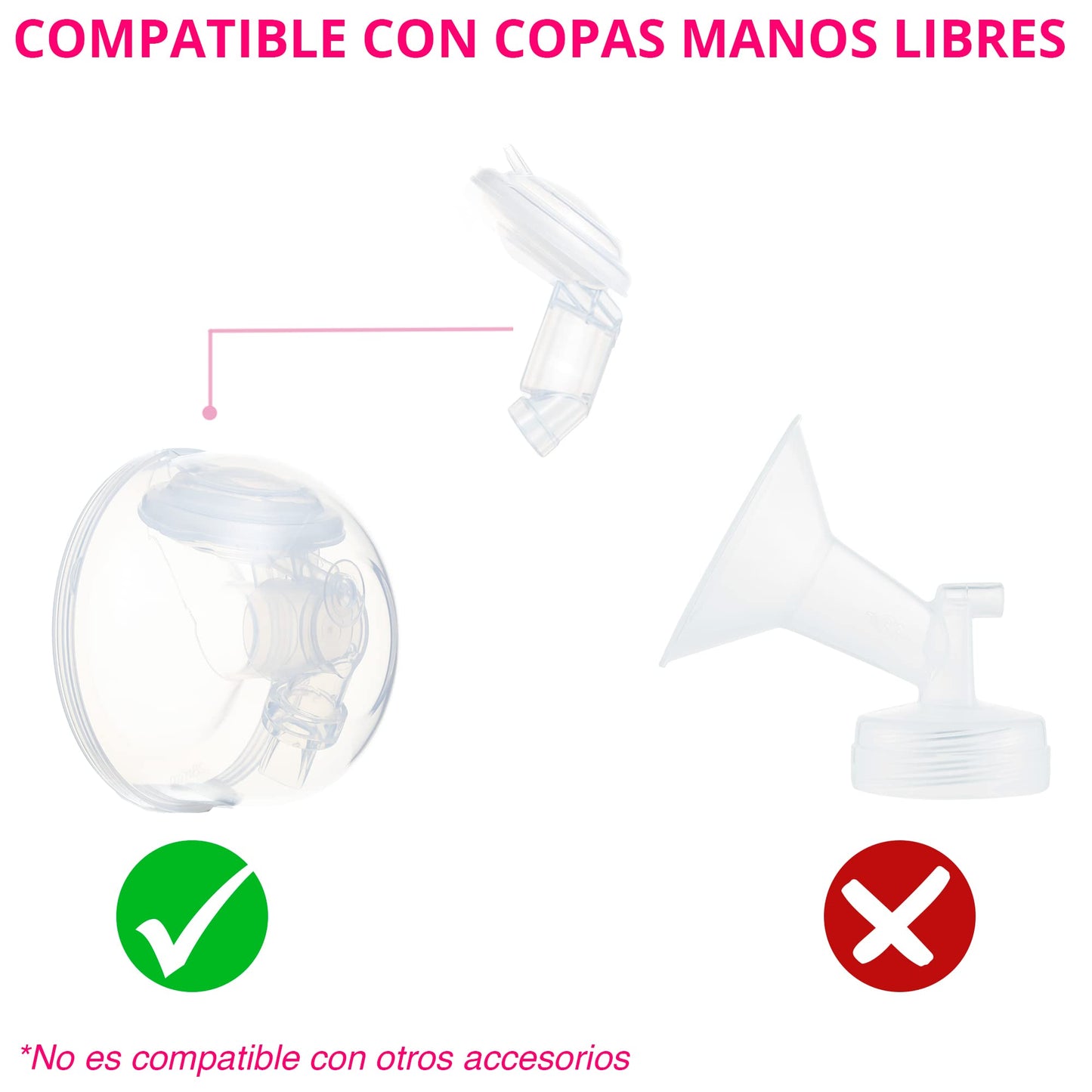 Protector Antireflujo Spectra Transparente para Copa Manos Libres