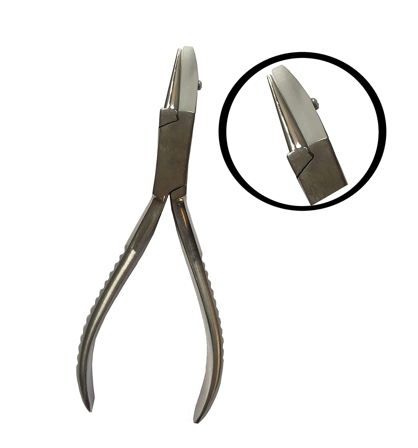 Spire Tools ® - Juego de alicates ópticos de punta redonda y plana de nailon, alicates de mandíbula para joyas (6 mm 11 mm, juego) kit de reparación de gafas