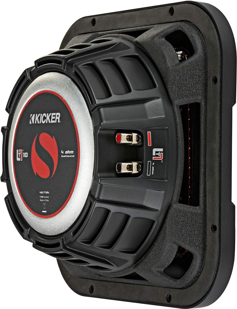 KICKER Subwoofer Paquete de 2 artículos: 10" Solo-Baric L7T Subwoofers DVC 4-ohm (par) - 2X 46L7T104 Subs