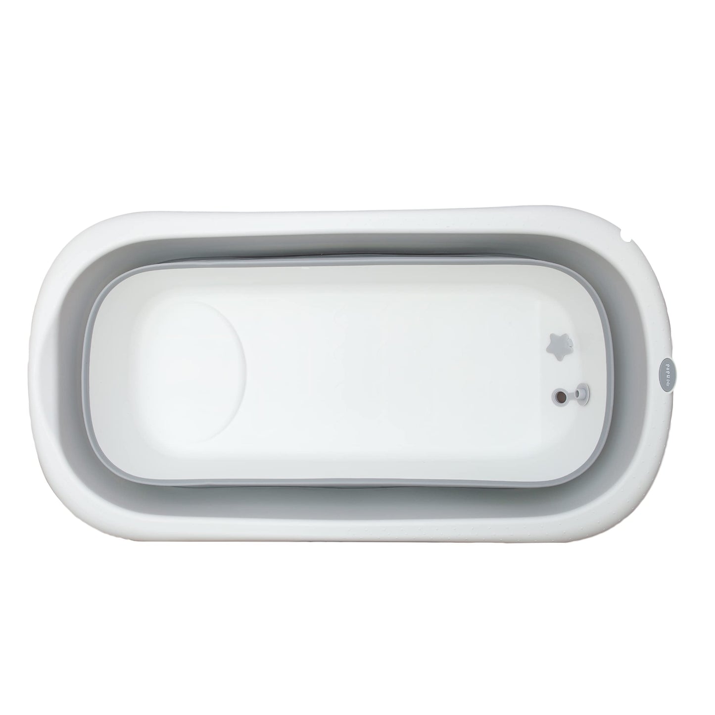 Bañera Plegable PAPU BABY Gris Grande para Niños y Adultos