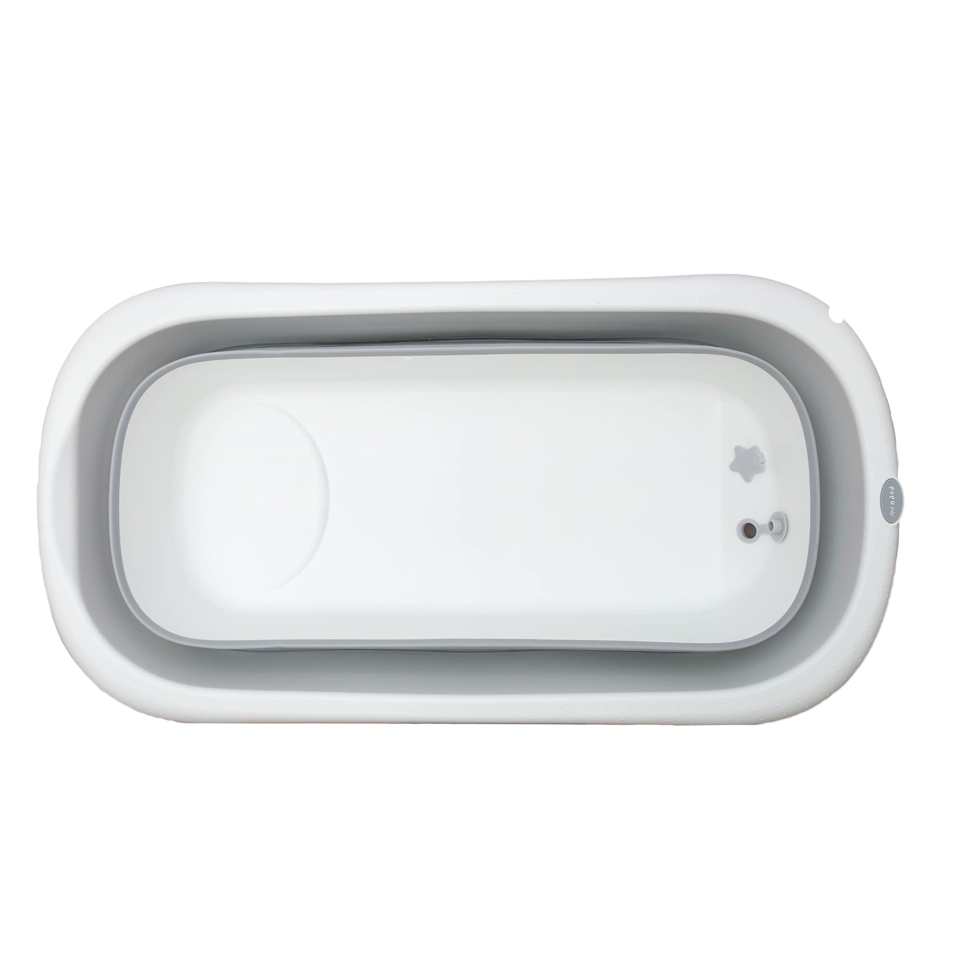 Bañera Plegable PAPU BABY Gris Grande para Niños y Adultos