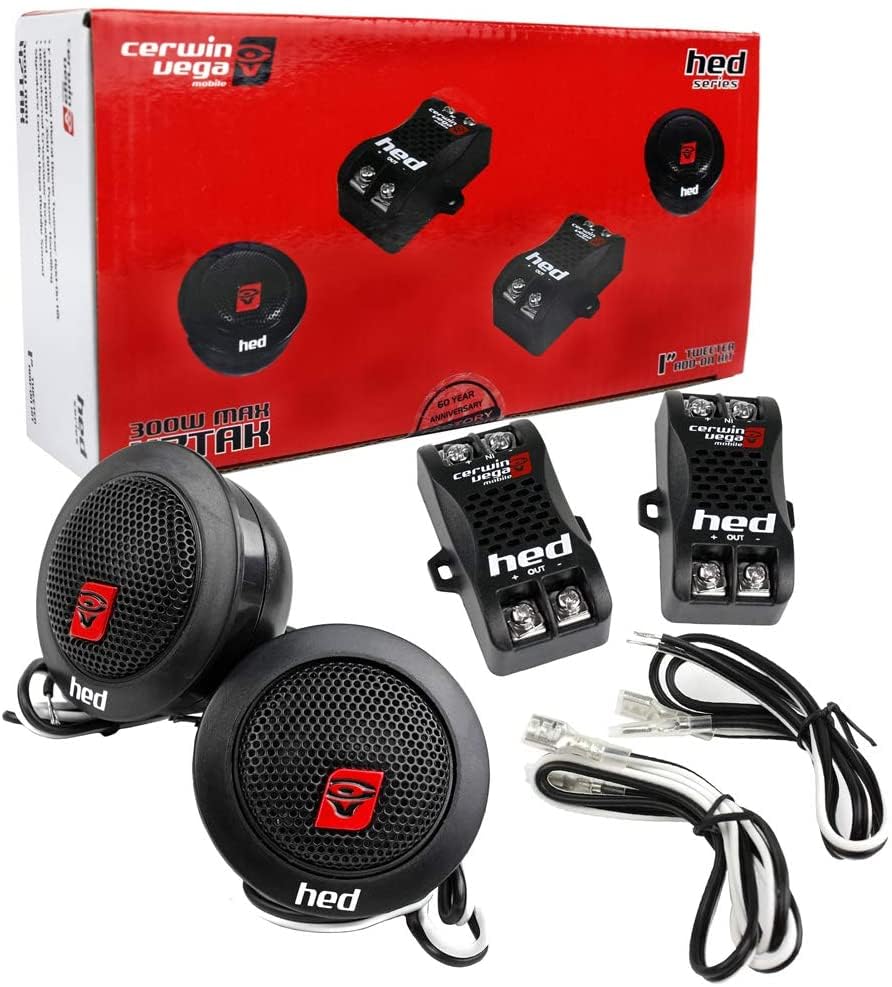 Kit Tweeter Add-on Cerwin-Vega Negro 300W MAX 35W RMS