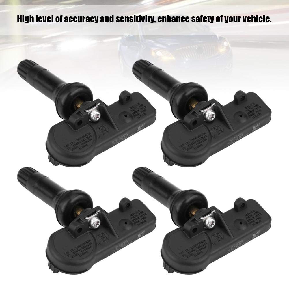 Sensores de Presión de Neumáticos Qiilu 4 Piezas para GM, Buick, Cadillac y Chevy
