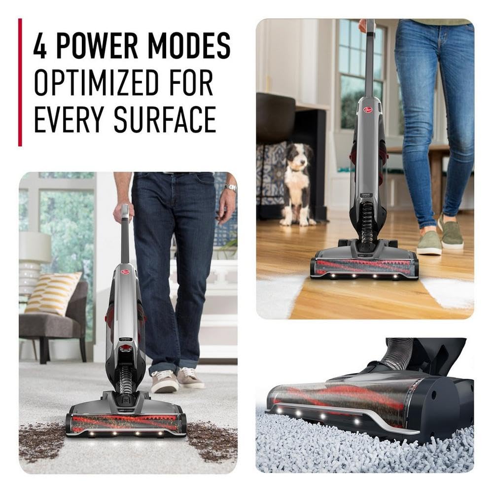 Hoover ONEPWR Evolve Pet Elite Aspiradora inalámbrica, Ligera aspiradora Vertical, pequeña aspiradora Ideal para Pelo de Mascotas, Capacidad de Taza de Suciedad XL, aspiradoras inalámbricas para Uso