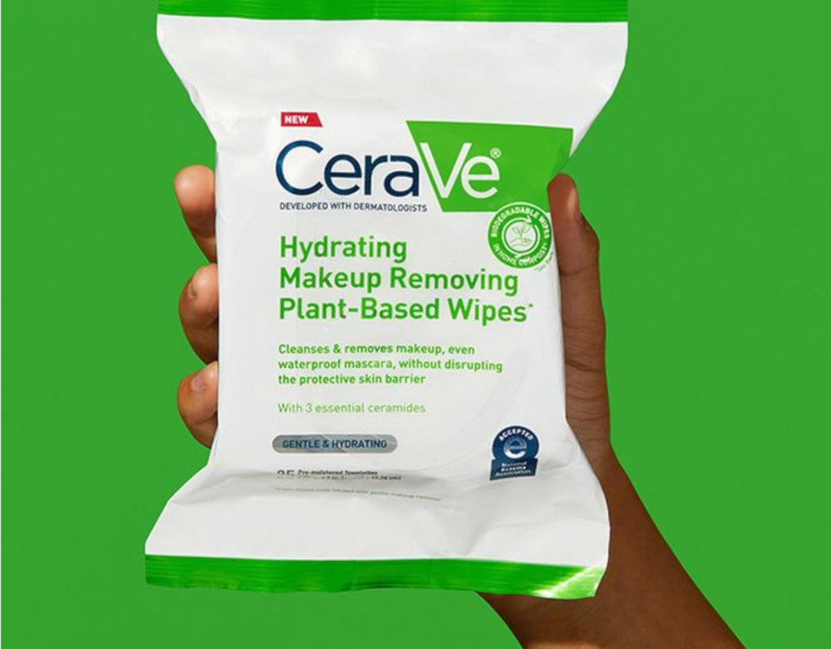 CeraVe Face & Eye Makeup Remover Wipes | 25 Count | Gently Removes Dirt, Oil, & Waterproof Makeup | Fragrance Free & Non-Irritating