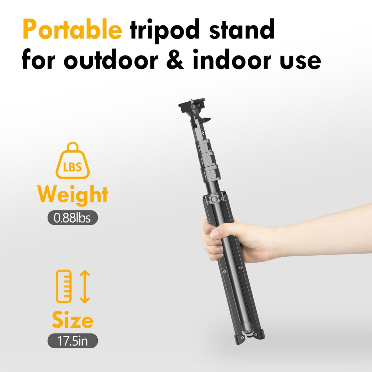 Soporte para Trípode de Teléfono EMART 52 Pulgadas Ajustable para el Suelo