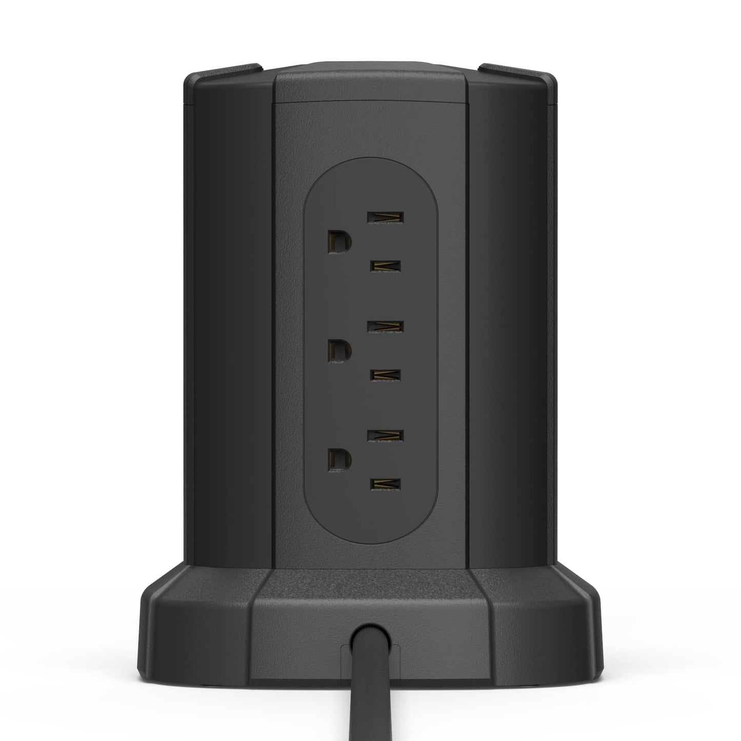Amazon Basics Power Strip Tower Surge Protector 1080J, 9 Outlet, USB-C, 2 USB-A Port, 15A, 6ft Cord