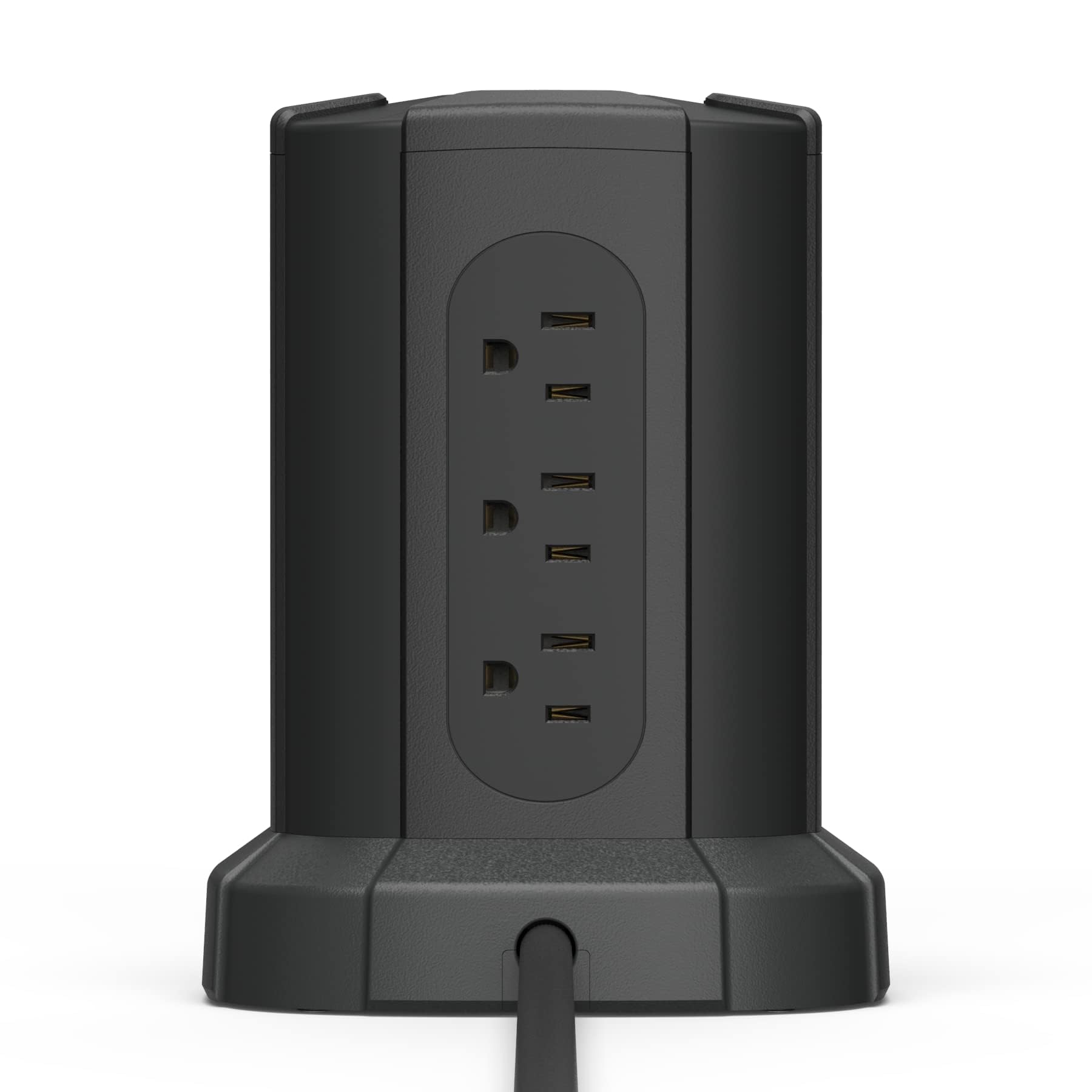 Amazon Basics Power Strip Tower Surge Protector 1080J, 9 Outlet, USB-C, 2 USB-A Port, 15A, 6ft Cord