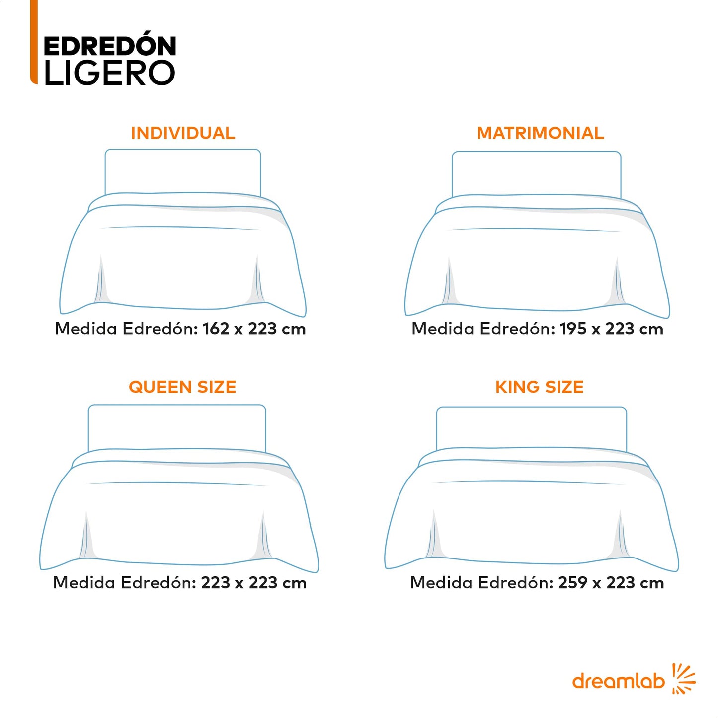 Edredón Dreamlab Arena Relleno de Suaves Microfibras Recubiertas con Gel Hipoalergénico para Cama Individual