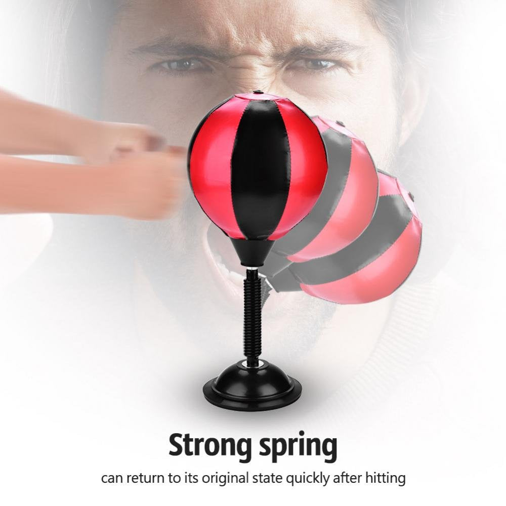 Desktop Punching Bag, PU Punch Bag Speed Ball Juguete Alivio del Estrés Deporte para Adultos Boxeo Entrenamiento Punch de Escritorio
