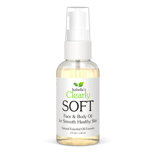 Clearly SOFT aceite facial y corporal | Hidrata, humecta y calma la piel seca sensible, eczema, psoriasis | Mezcla de aceites esenciales naturales para una piel suave y saludable | Aroma fresco y delicado.