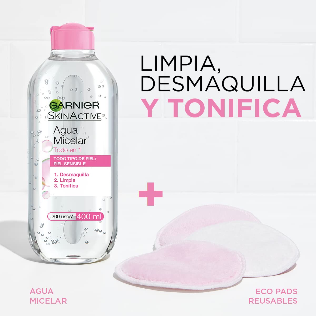 Garnier Skin Active Kit Micelar Todo en 1 y Bifásica 400ml, 869 grams, 800 mililitro