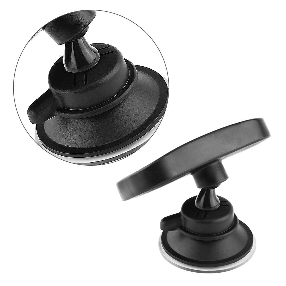 Aramox Espejo para bebé, 1 pieza ajustable para el asiento trasero del bebé con ventosa, color negro