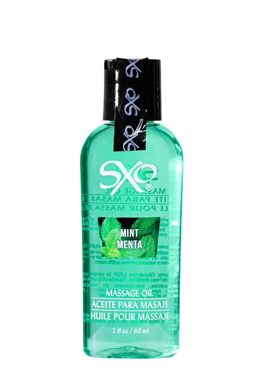 Aceite para Masaje SXO Menta Térmico y Comestible