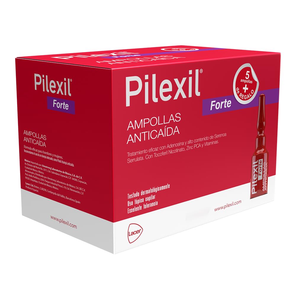 Ampolletas Anticaída Pilexil Forte 5ml c/17