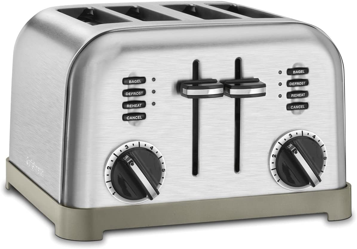 Cuisinart CPT-180 Tostador de Metal para 4 Panes, Stainless Steel