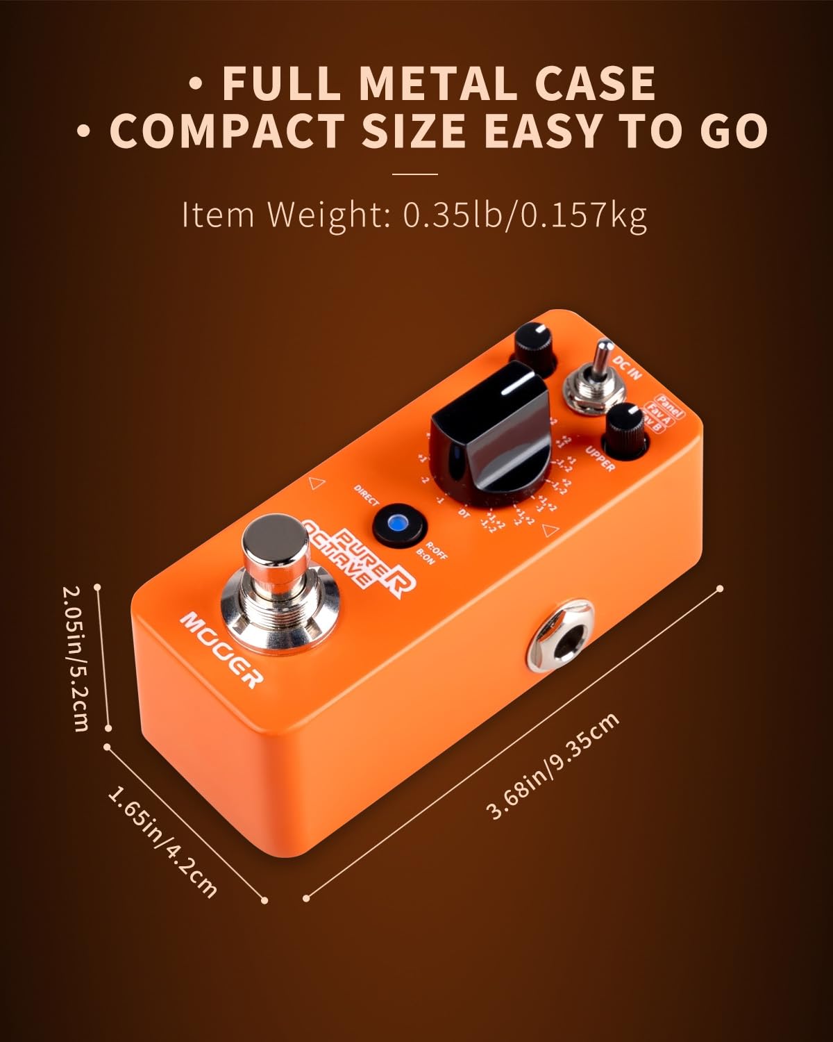 Pedal de Guitarra Octava MOOER Purer 15 Modos Micro Series