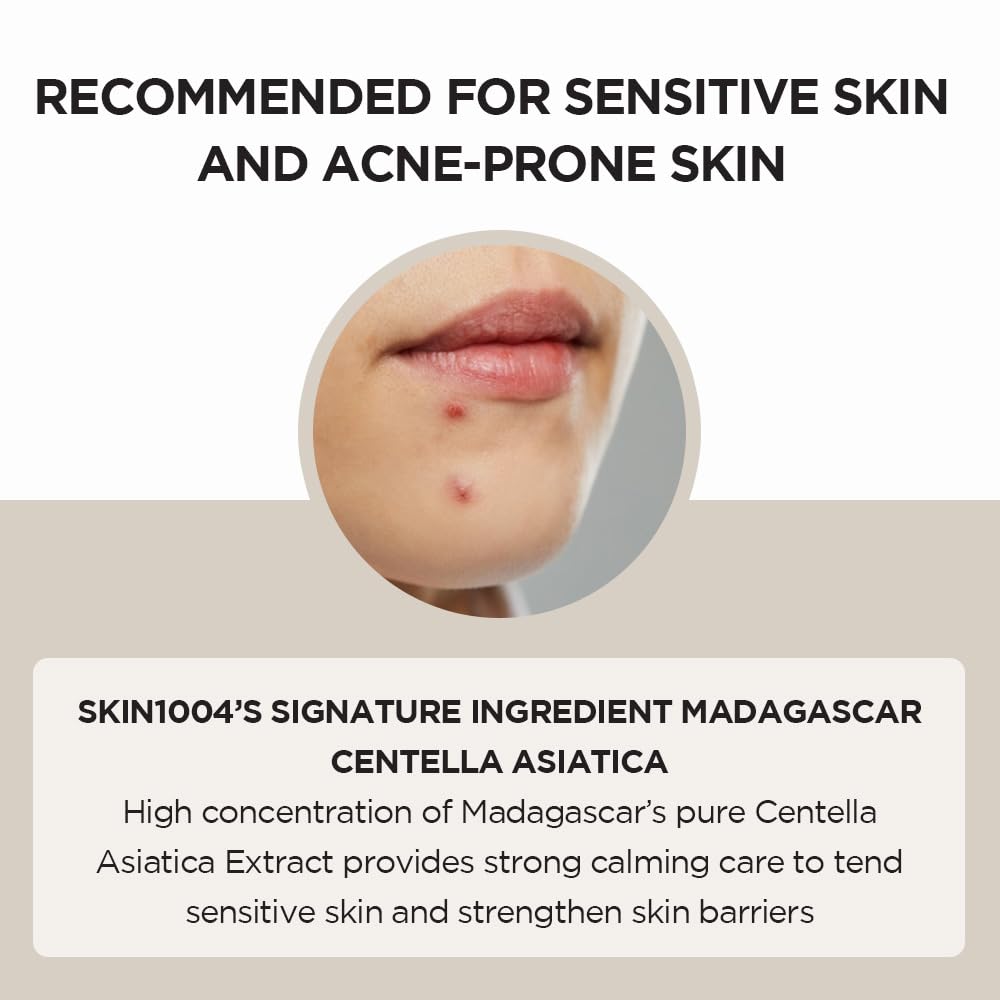Skin1004 Madagascar Centella Asiatica 100 Ampoule (100ml or 3.38 floz) - Facial Serum - 100% Centella Asiatica Extract - for soothing sensitive and acne-prone skin