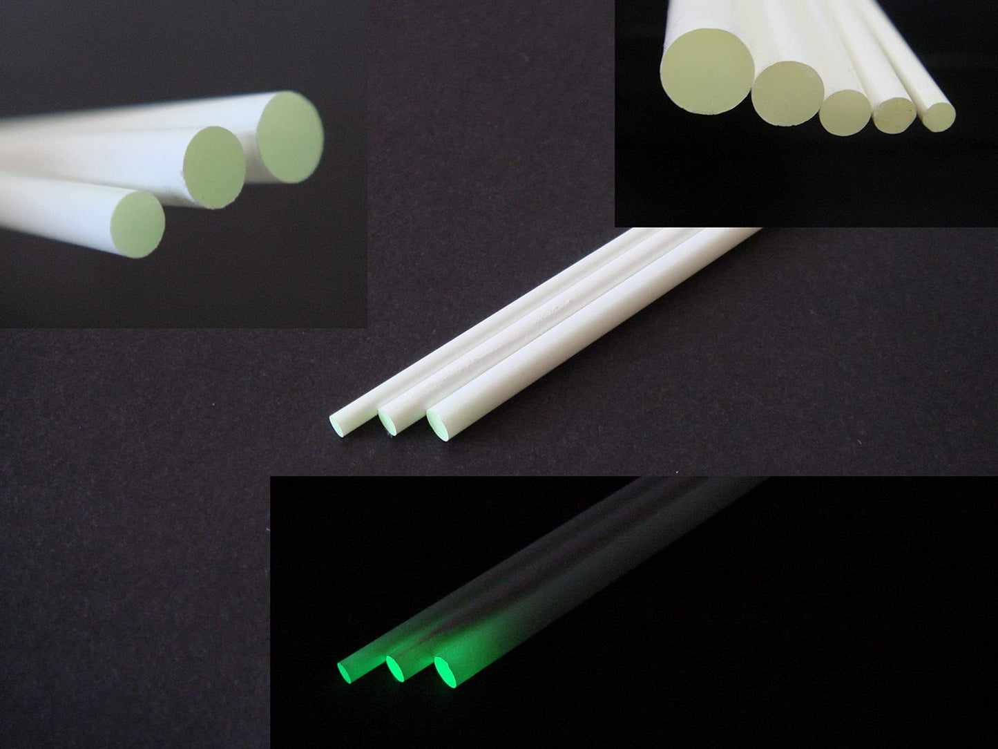 Luminlay SB & SG Series / 60 mm de longitud, Verde (Glow Green), diameter 2.5mm