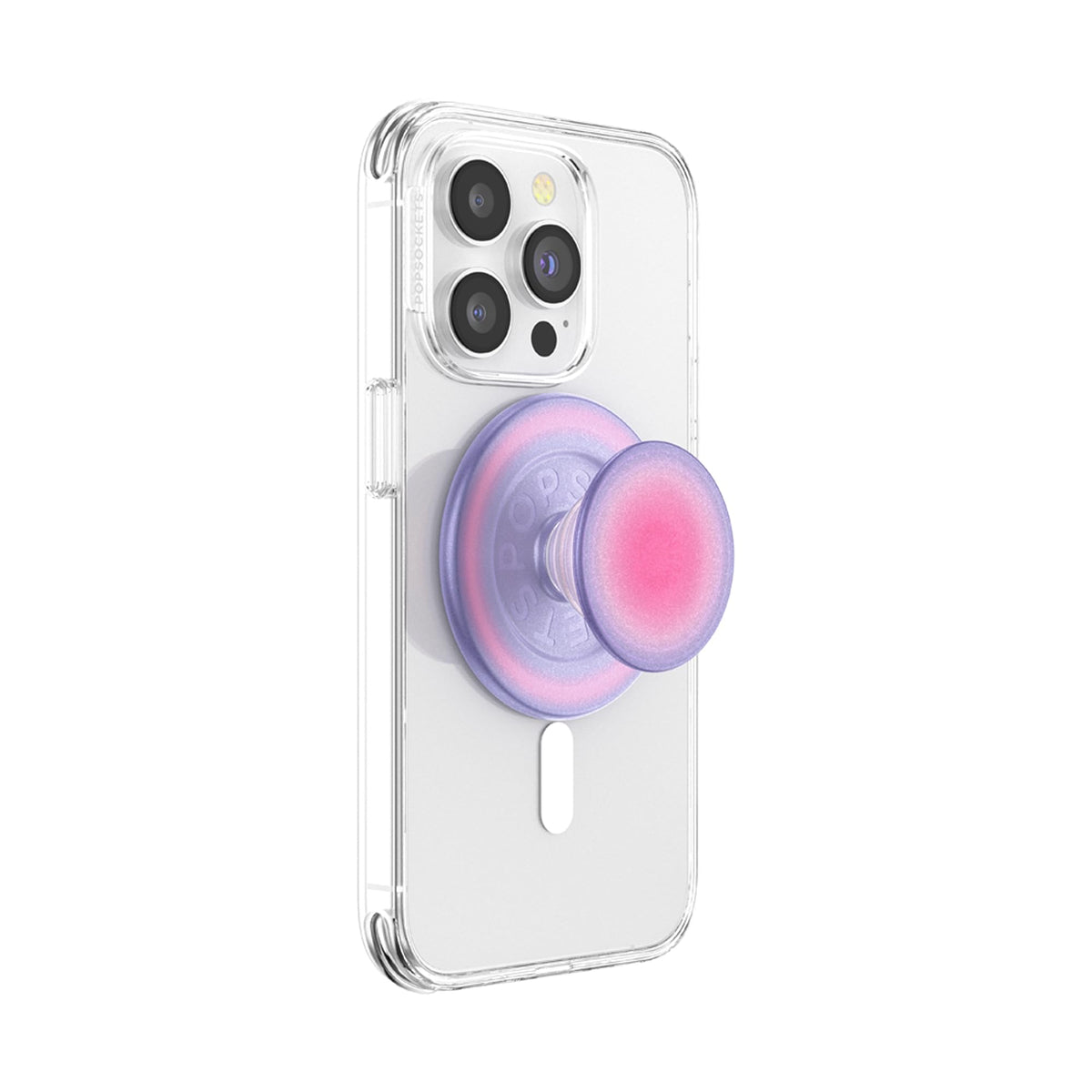 Empuñadura para Teléfono PopSockets Rosa con Soporte Magnético y Parte Superior Intercambiable para iPhone MagSafe