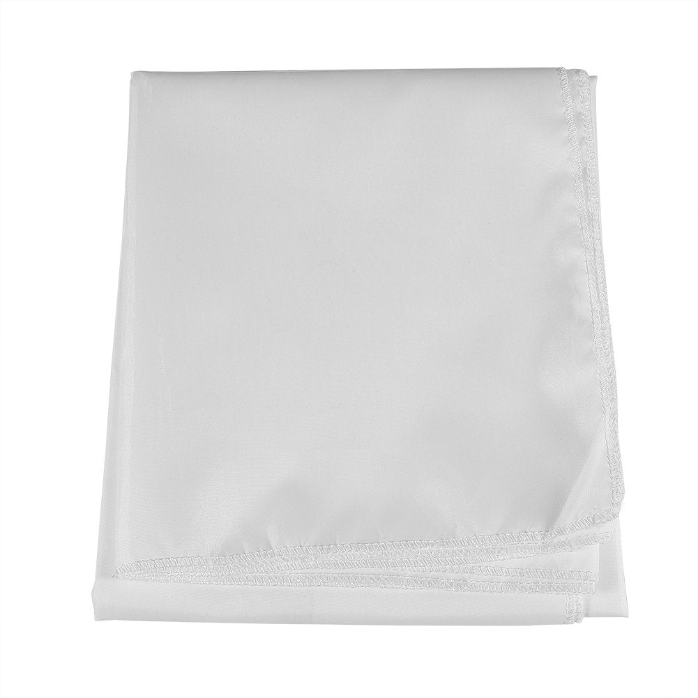 Zopsc Pantalla de proyección portátil de 60-120 Pulgadas 16: 9 Tela de poliéster sintética Blanca Cortina Plegable, antirreflectante(120 Pulgadas)