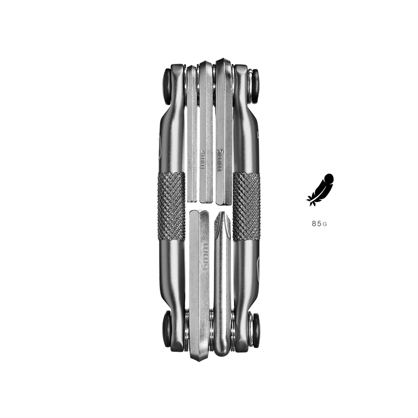 Crankbrothers M5, Herramienta de Bicicleta de la Serie M, níquel, Talla única