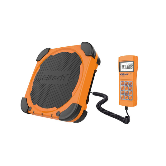 Elitech LMC-200 Báscula Electrónica Refrigerante la Medida Más Pesada 100KG Pesadora de Carga de Refrigerante Escala de Peso Digital para HVAC y AC Alta Precisión