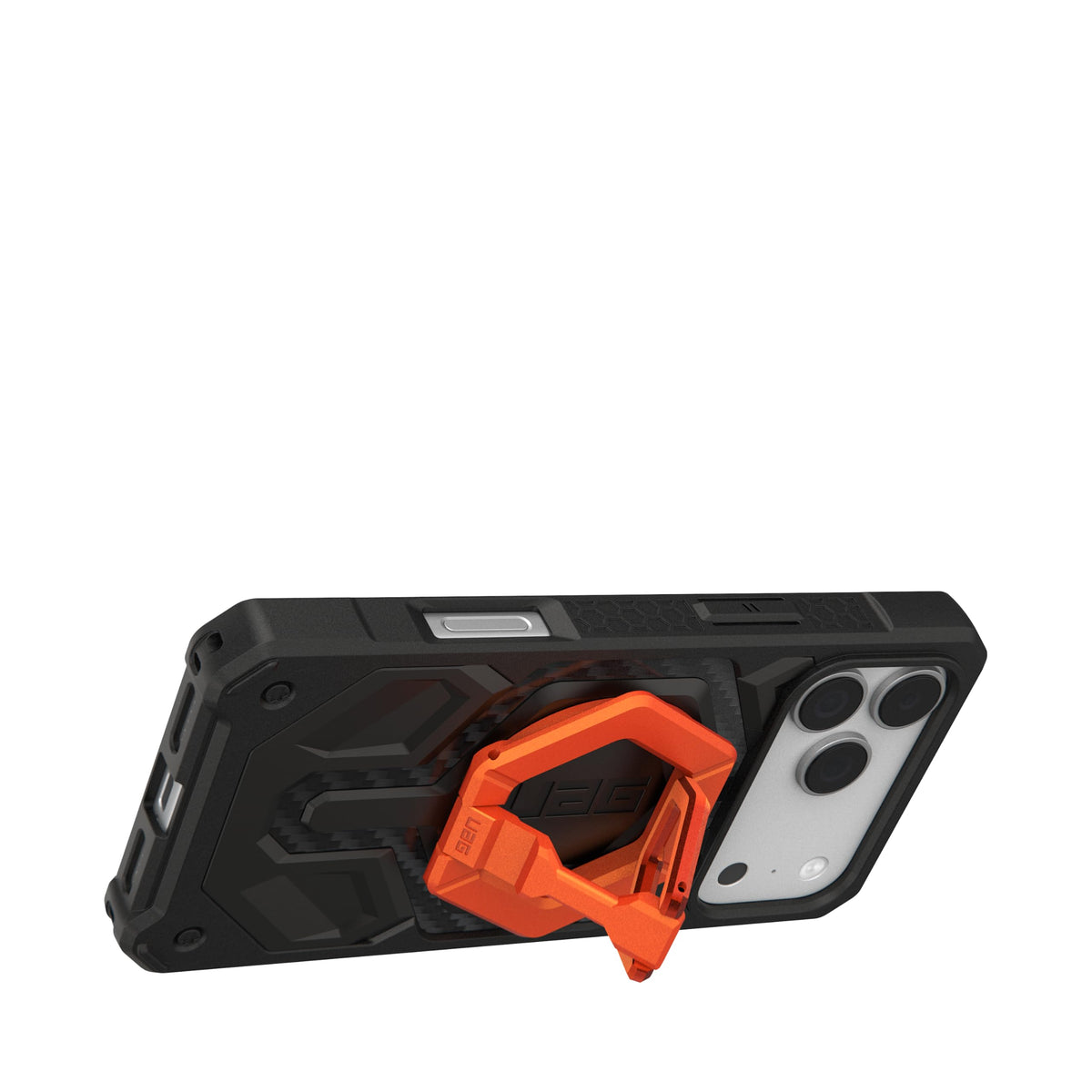 Soporte Magnético para Teléfono Urban Armor Gear Naranja Quemado Compatible con MagSafe y Agarre de Metal Extraíble