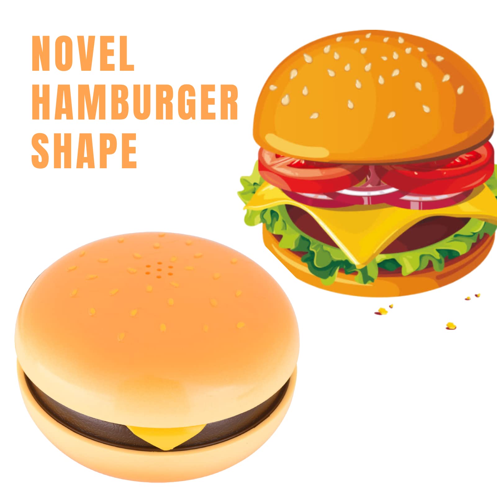 Lazmin Teléfono Fijo, teléfono de Escritorio de la Forma de la Hamburguesa emulable de la Novedad para la decoración casera