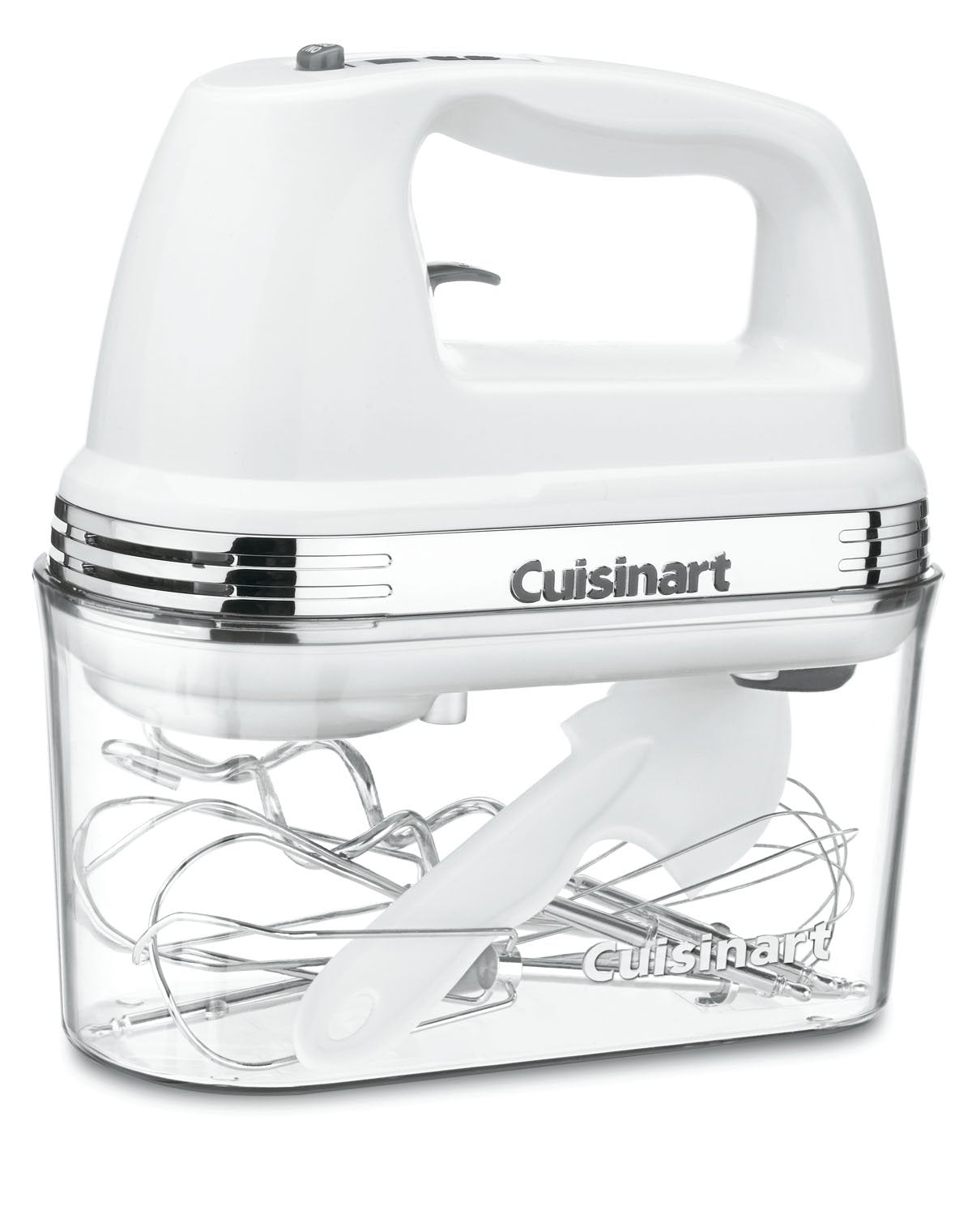 Cuisinart Power Advantage Plus - Batidora de mano con caja de almacenamiento (9 velocidades), Blanco, 8.9" x 3.9" x 8.5", 1