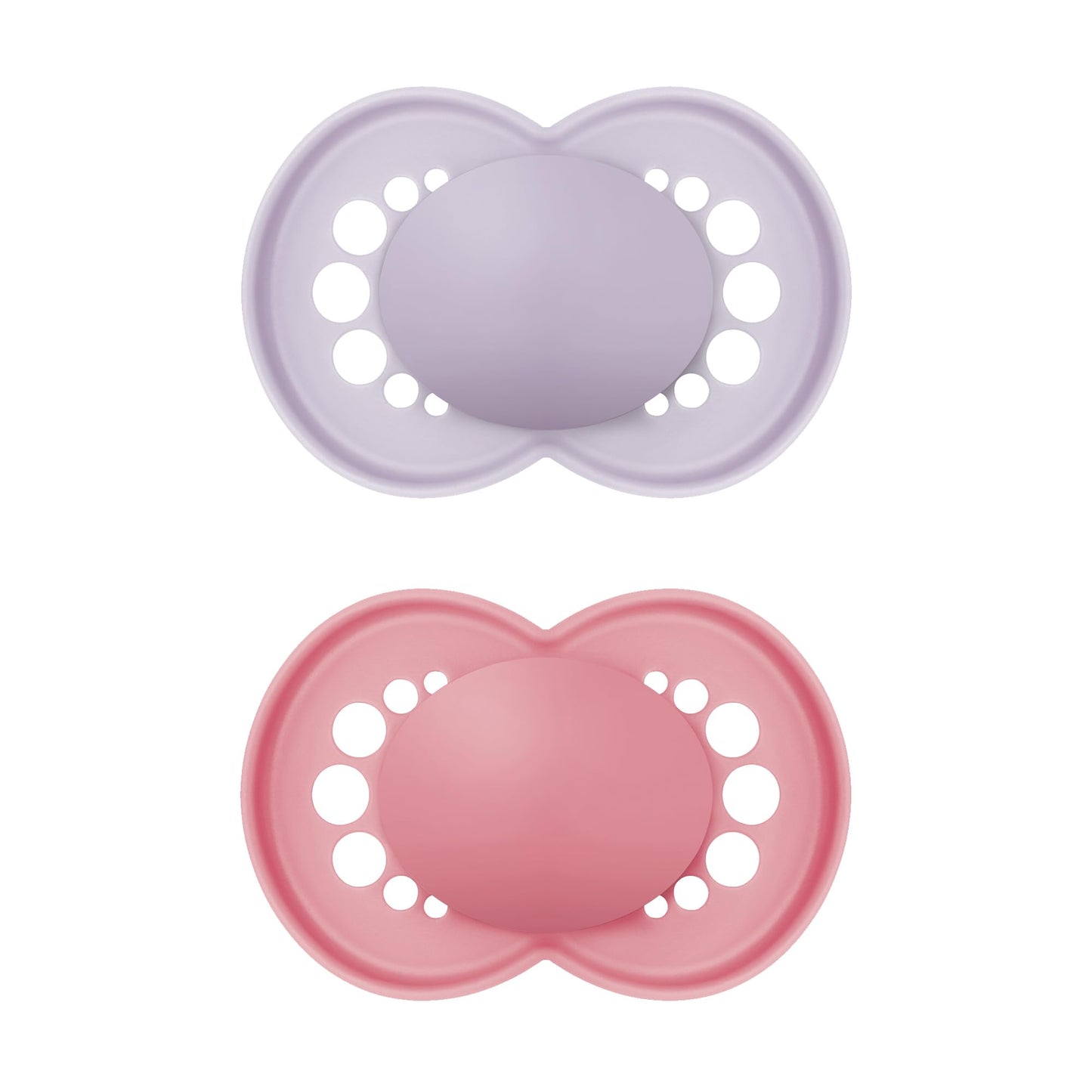 MAM - Chupetes originales mate para bebé, Binky para más de 16 meses, pezón de silicona sin BPA, fácil de limpiar, mejor para bebés lactantes, desarrollado con expertos médicos, 2 unidades de Binkies