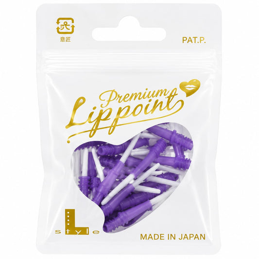 LSTYLE Premium Lippoint – 2 Tonos Naranja – 30 Unidades – Longitud Regular – Puntos de Punta Suave – Hilo 2BA