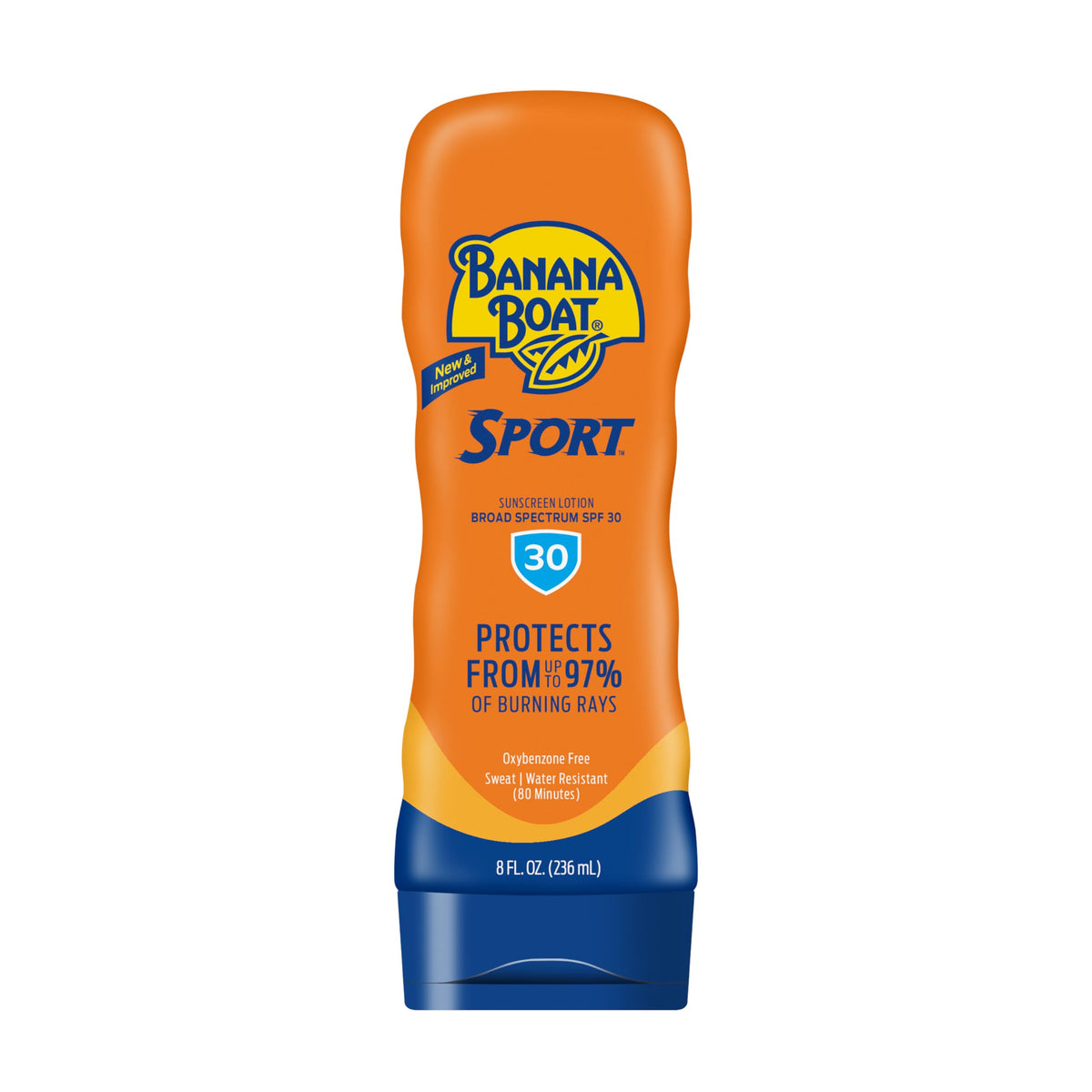 Protector Solar Loción Banana Boat Sport Performance SPF 30 con PowerStay Tecnología 8 Onzas