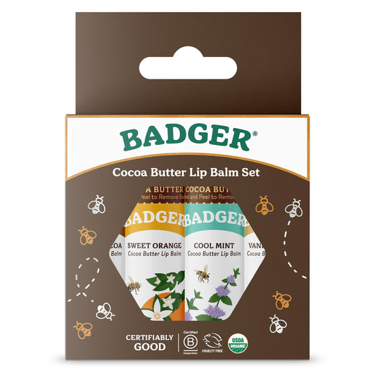 Fair Trade Cocoa Butter Lip Balm Four Pack