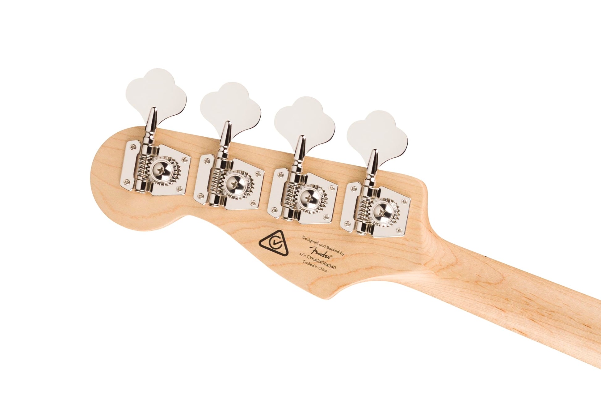 Affinity Series® Active Jazz Bass®, Maple Fingerboard, Black Pickguard, Olympic White