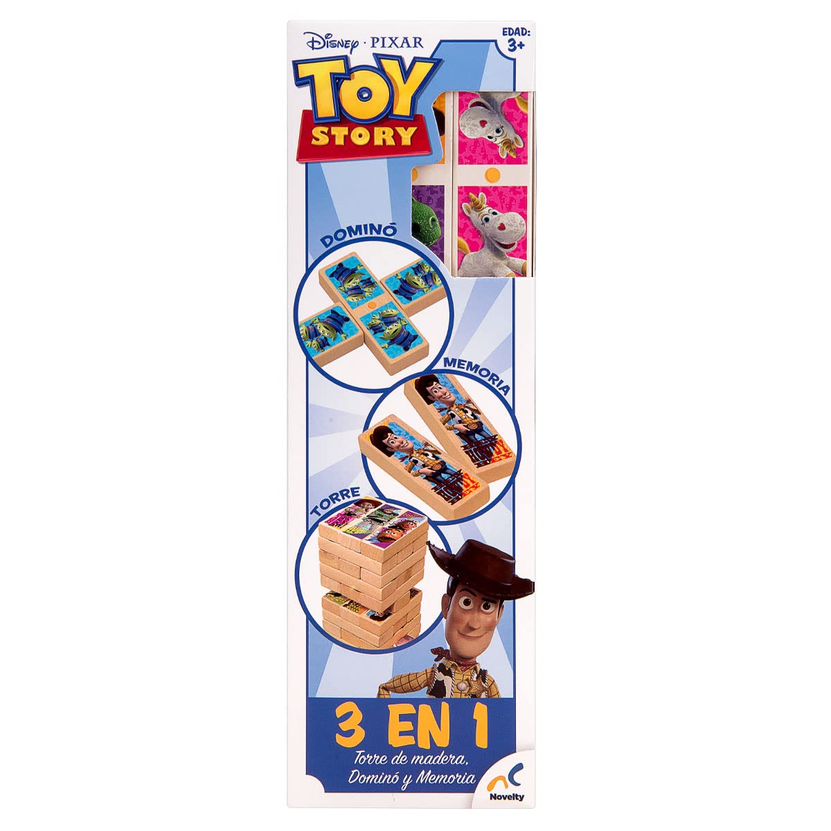 Juego de Mesa Novelty Corp Madera 3 en 1 Toy Story para Niños