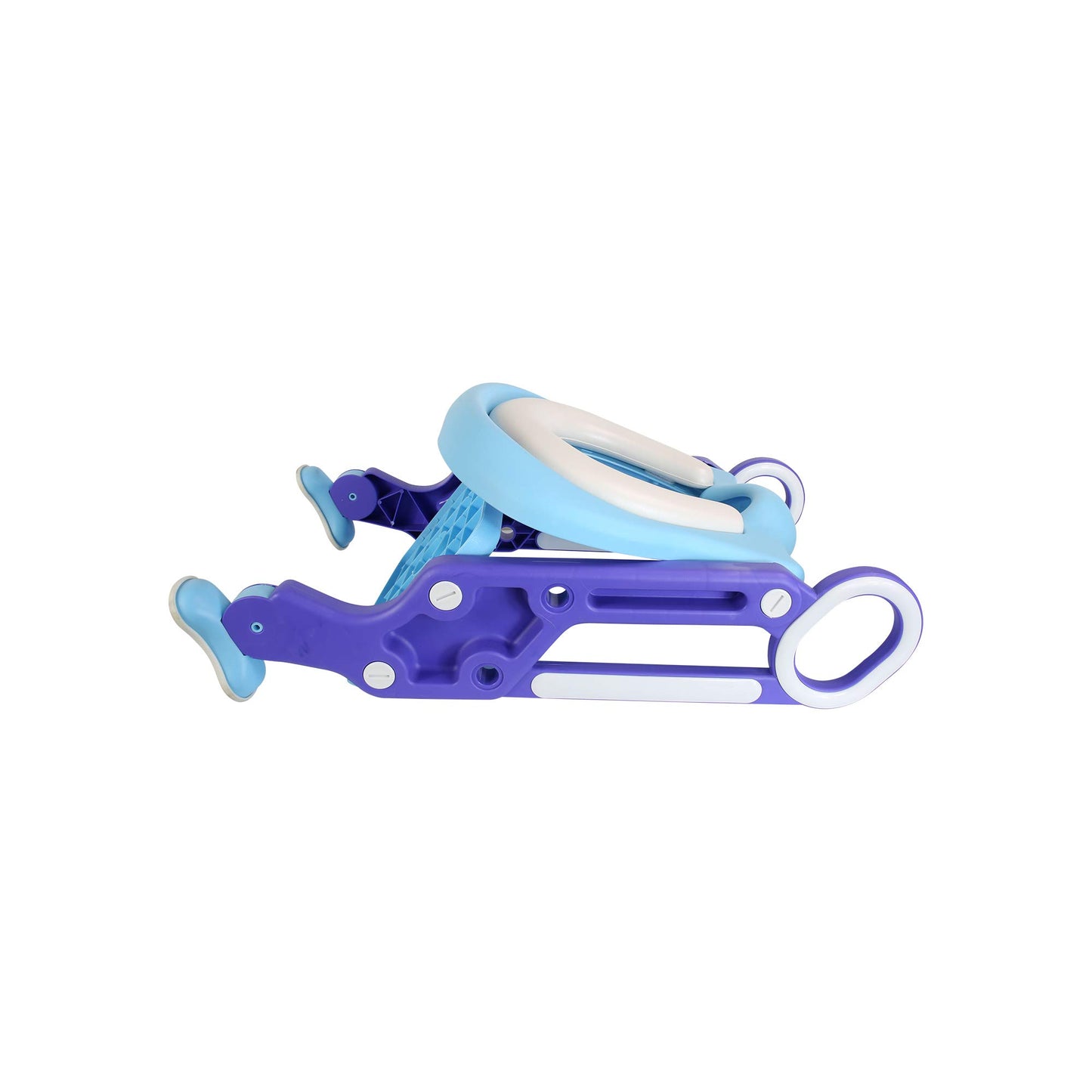 PAPU BABY Asiento Entrenador para Inodoro Acolchonado con Escalera (Morado/Azul)