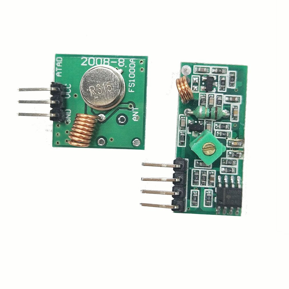 Kit Transmisor y Receptor RF 315Mhz HiLetgo para Arduino ARM MCU Raspberry pi