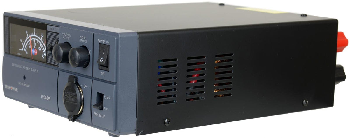 Fuente de Alimentación Analógica TekPower TP50SW 50 Amp 13,8 V DC con Cargador de Mechero