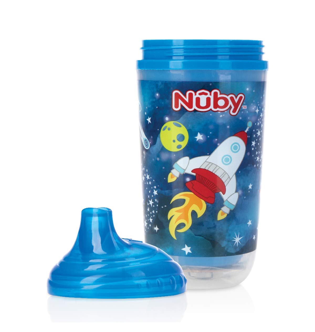 Vaso Nuby Azul Boquilla Dura 10 Oz