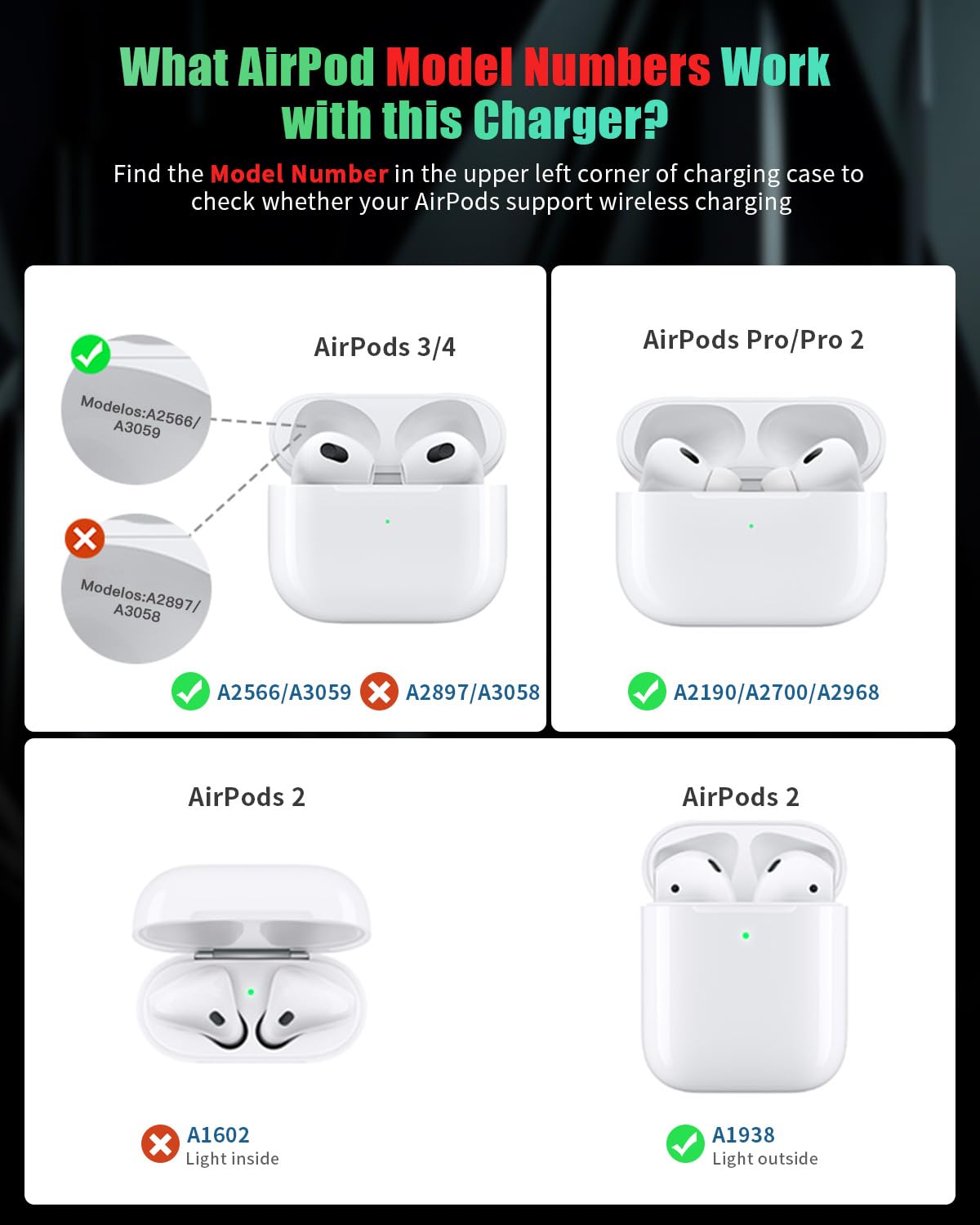 JARGOU - Estación de carga 3 en 1 para Apple, cargador inalámbrico para múltiples dispositivos, para iPhone 16, 15, 14, 13, 12, 11, serie 8, Apple Watch, AirPods 4, 3 Pro