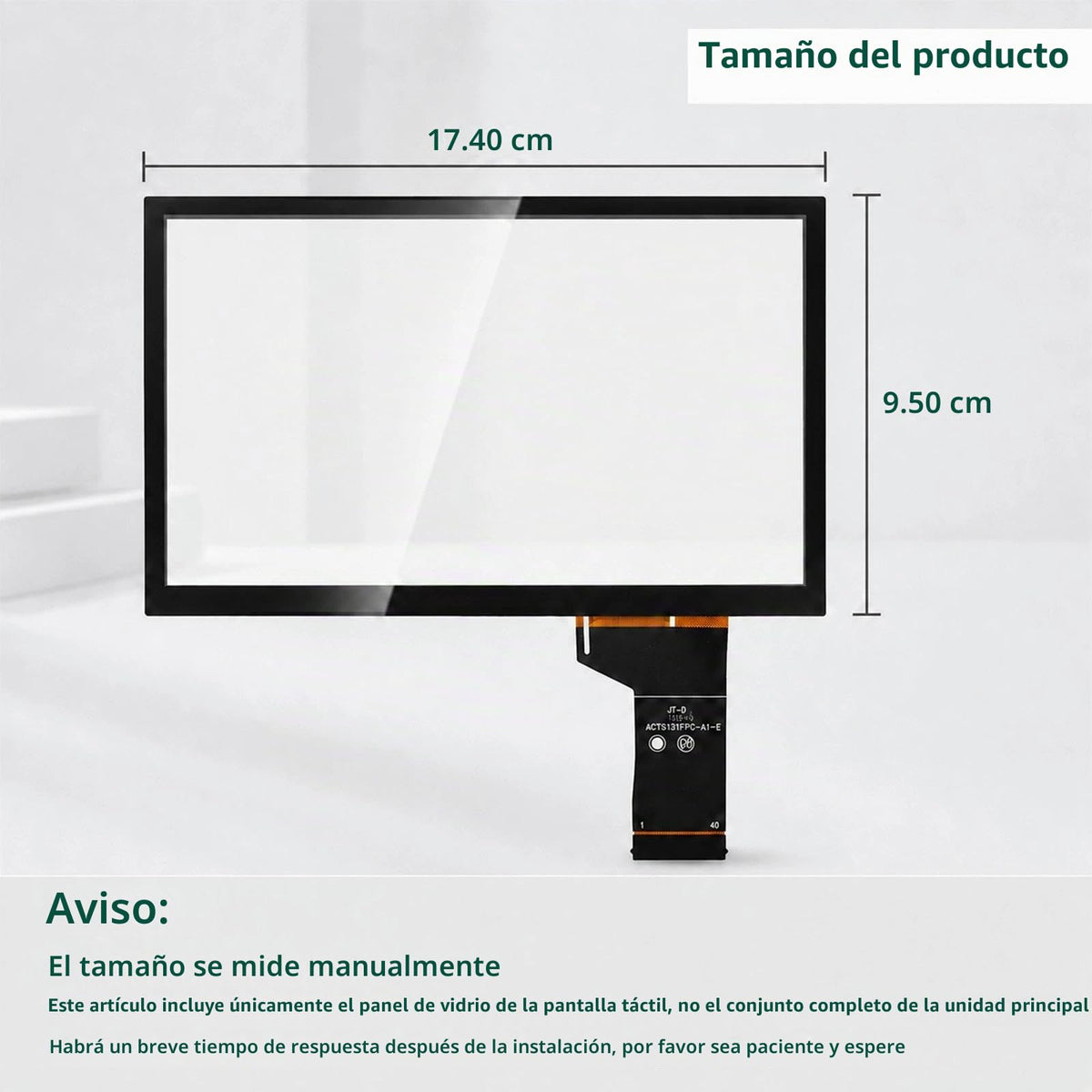 Digitalizador de Pantalla Táctil 6.5 Pulgadas Compatible con VW y Skoda