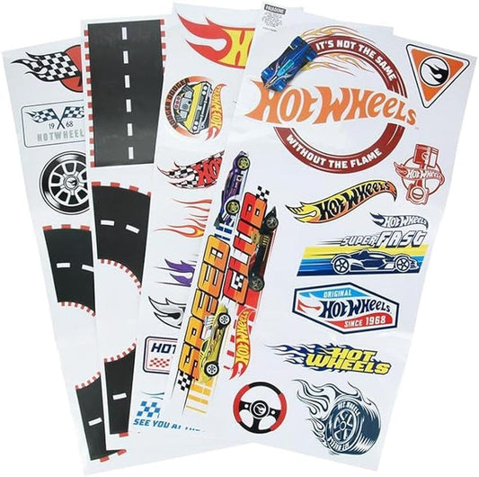 Calcomanías de Pared Hot Wheels Reutilizables para Habitación de Niños