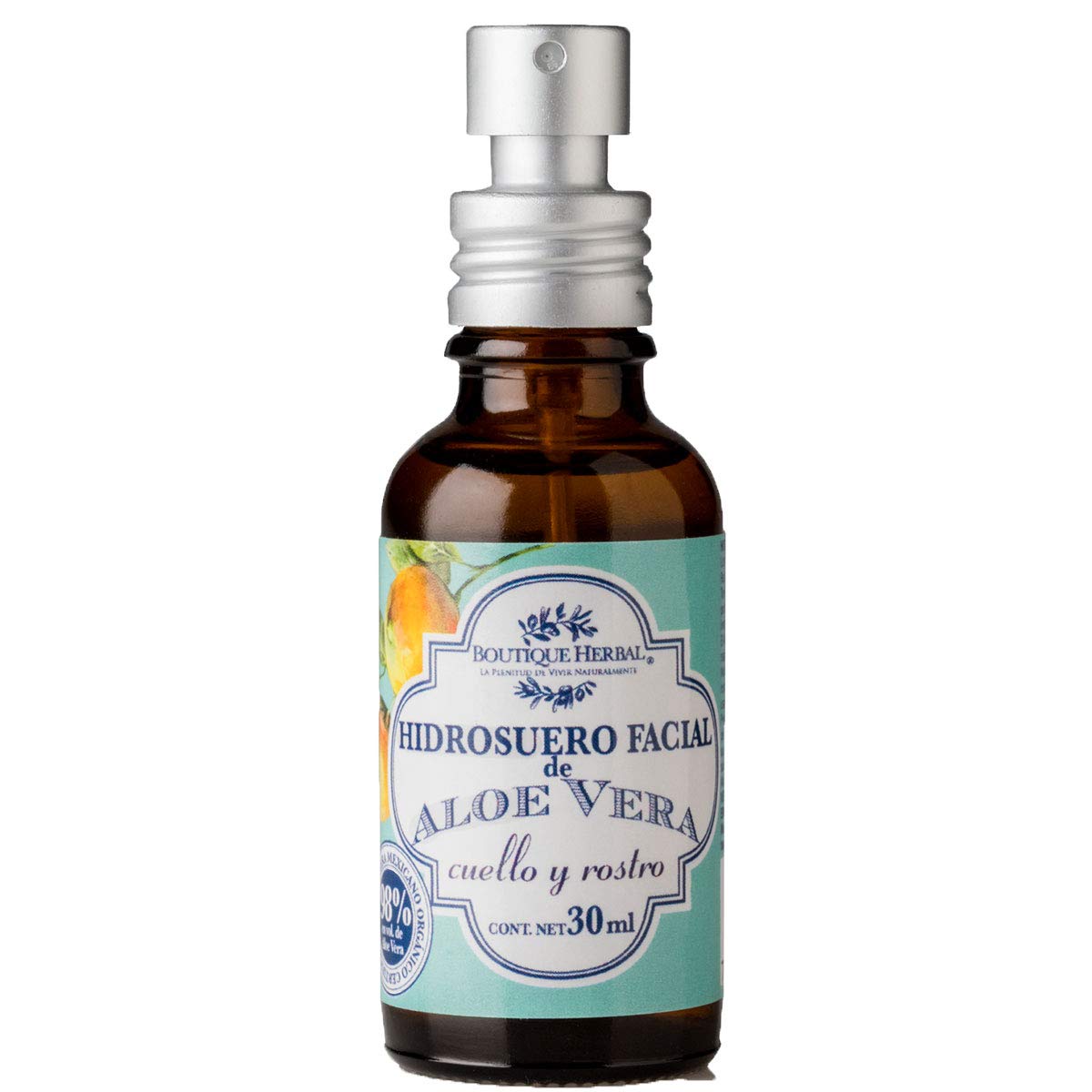 Hidrosuero Facial 98% Aloe Vera Orgánico - Hidratante Facial sin Aceite para Todo Tipo de Piel