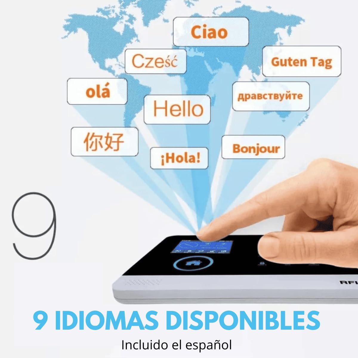 Clicklife - Kit Alarma WiFi Sistema de Seguridad Inalambrica para Casa y Negocio con App Celular, Compatible con Google y Alexa Notificaciones en Tiempo Real (2 Sensores, Control de 100 Zonas)