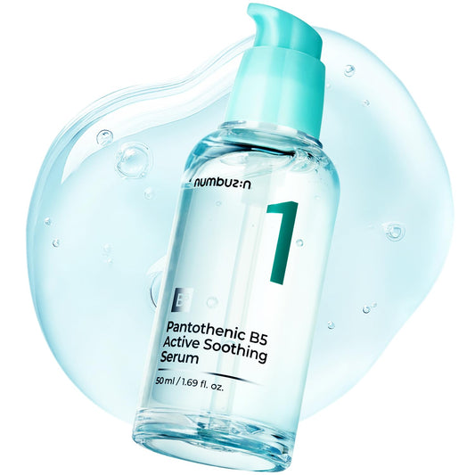 numbuzin Suero No.1 | Suero Calmante Activo Pantoténico B5 | Calmante, Hidratante | Ácido Pantoténico, Niacinamida | Control Del Exceso De Aceite, Reduce Los Brotes, Acné | Piel Grasa, Propensa Al Acn