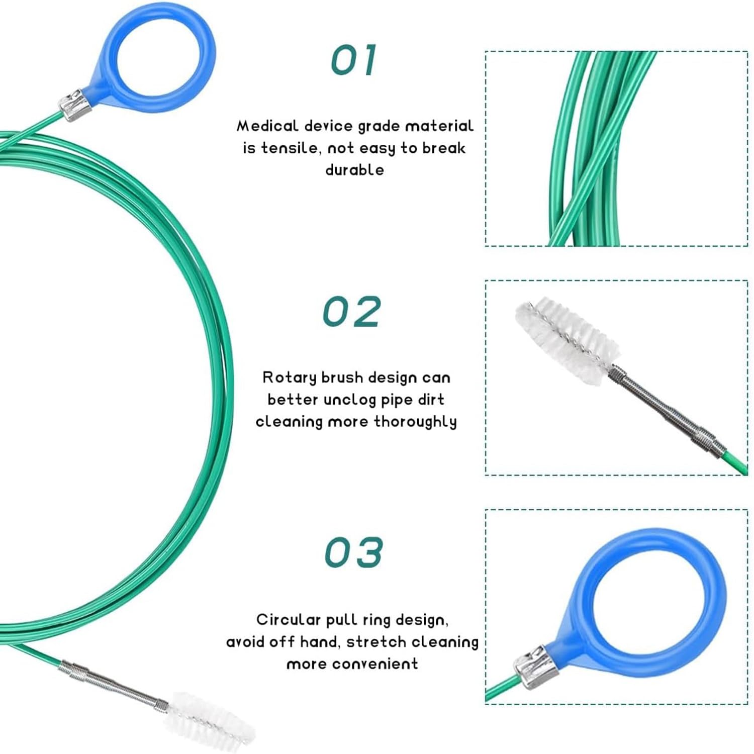 Limpiador De Desagüe Zheigaoxea 5 Metros quemacocos y techo panorámico