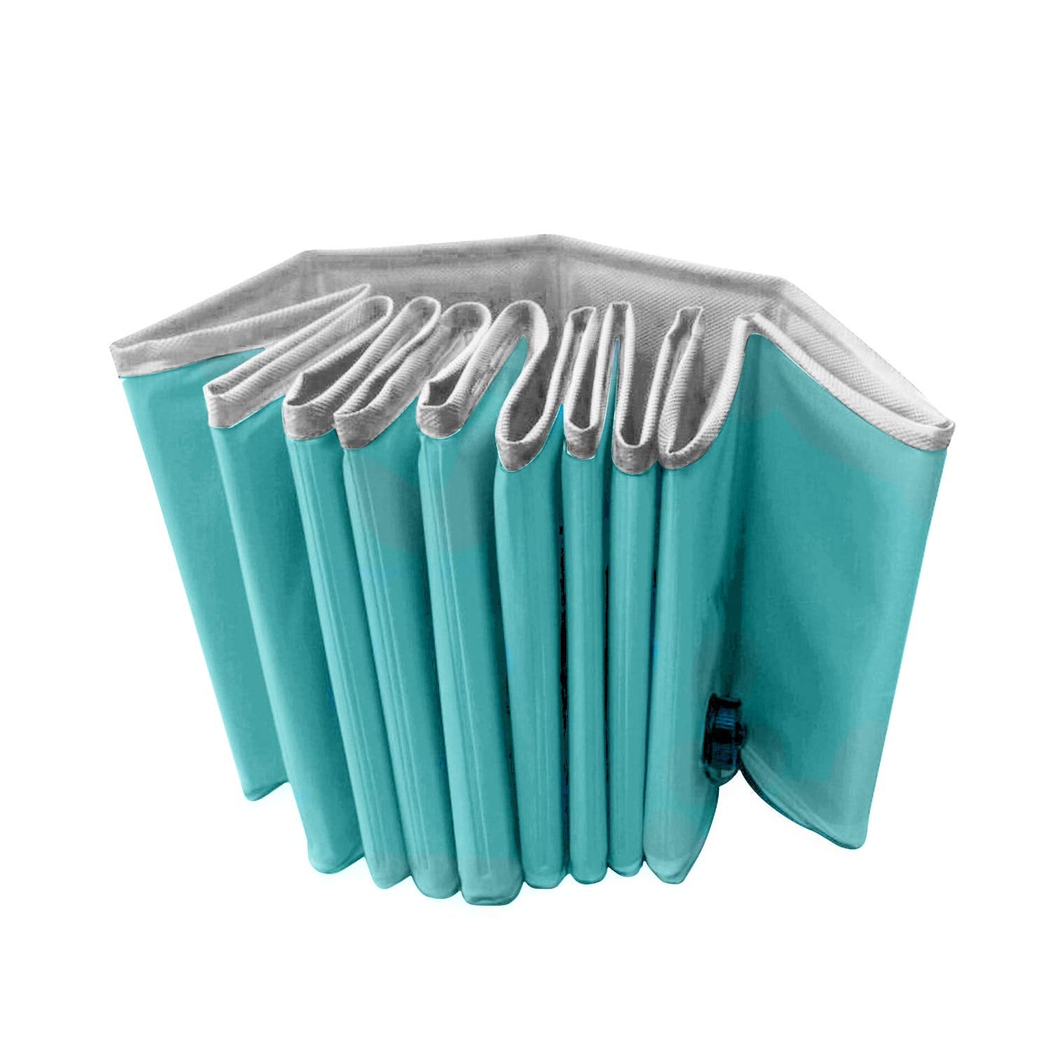 Kundu redondo (119 cm de diámetro x 30,5 cm de profundidad) resistente PVC mascotas y niños al aire libre piscina/bañera – portátil y plegable – grande